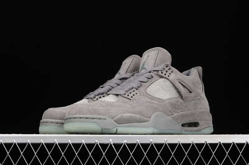 All categories Air Jordan Jordan series basketball shoes Air Jordan 4 Pure original Air Jordan 4 Cool Gray AJ4 Joe 4 cool gray suede luminous bottom basketball shoes 930155-003